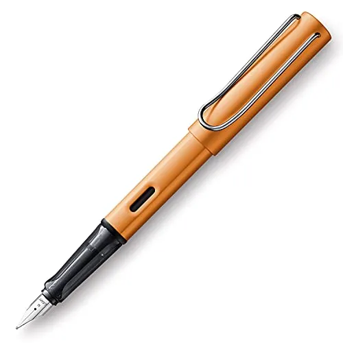 LAMY 1833451 AL-star Füllhalter - Aluminium Füller in Bronze, ergonomisches Design für müheloses Schreiben und Blick auf die Mechanik