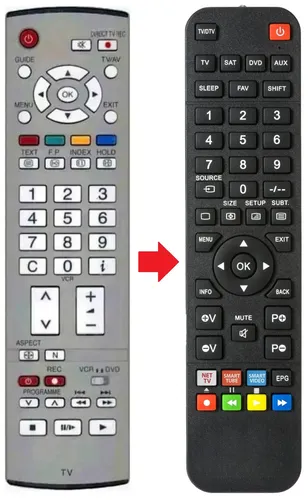 Fernbedienung geeignet für PANASONIC TX-32LX63 | TX-32LX64F | TX-32LX6F