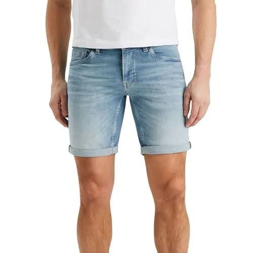 PME LEGEND NIGHTFLIGHT SHORTS Herren - Herren-Shorts aus luftiger Baumwoll-Elasthan-Mischung, ideal für Freizeitoutfits. Pflegeleicht und vielseitig kombinierbar, perfekt für warme Tage.