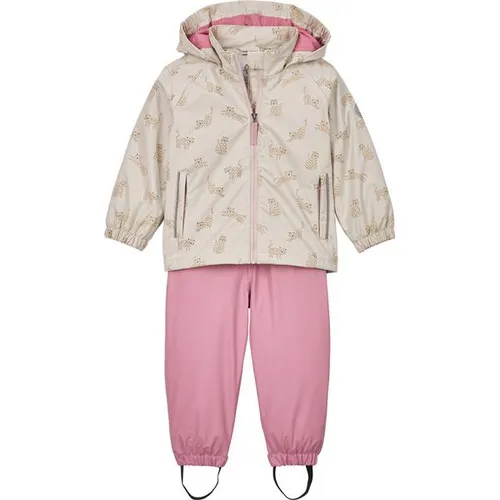 FIRST INSTINCT by killtec Kinder Regenkombination FIOS 22 MNS ST - Cleveres Regen-Set für Kinder mit wind- und wasserdichter Jacke und Hose. Ideal für Abenteuer im Freien, schützt zuverlässig vor Nässe und sorgt mit seinem fröhlichen All-Over-Animal-Print für gute Laune.