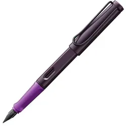 LAMY safari Patronenfüller violet blackberry M (mittel) - Füller für Schule und Büro, ergonomisch gestaltet für angenehmes Schreiben und mit leicht gleitender Stahl-Feder für perfekten Schreibfluss.