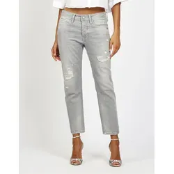 GANG Boyfriend-Jeans 94NICA CROPPED mit geraden und verkürzten Beinverlauf grau 31