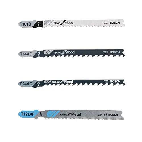 Bosch Professional 40tlg. Stichsägeblatt-Set Wood and Metal - Hochwertige HSS/HCS Blätter für präzise Schnitte in Holz und Metall, Made in Switzerland