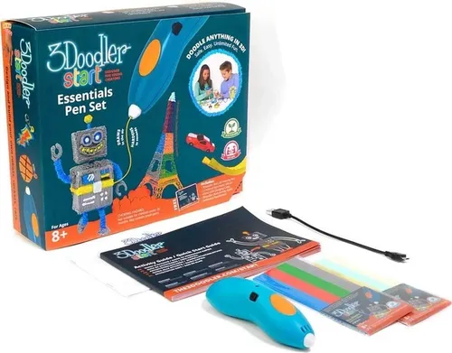 3Doodler Start Plus - Kompostierbarer 3D-Stift - 3D-Drucker mit kompostierbarem Kunststoff, ideal für kreative Projekte und sicheres Arbeiten für Kinder dank niedriger Temperatur von 65 °C.