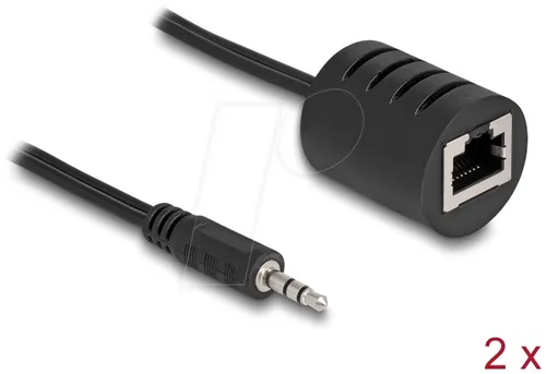 DELOCK 87858 - Audio Extender über Cat.5, 3,5 mm Klinkenstecker, bis 50 m