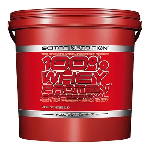 Scitec Nutrition 100% Whey Protein Professional - Schokolade-Haselnuss, 5 kg - Molkenprotein für optimales Muskelwachstum, angereichert mit zusätzlichen Aminosäuren und Verdauungsenzymen für maximale Proteinabsorption, glutenfrei und palmölfrei.
