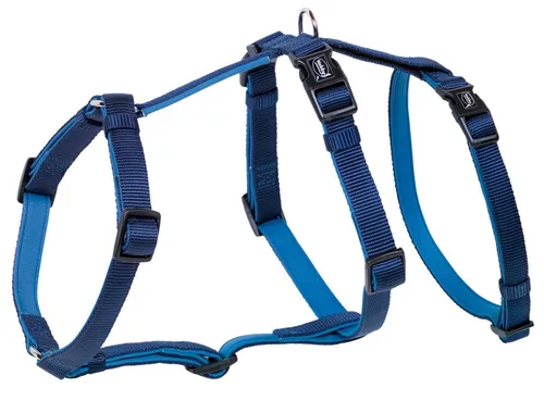 Nobby Sicherheitsgeschirr "Turva" blau Hals: 24-34 cm, Brust: 30-40 cm, B: 10 mm
