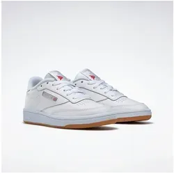 Reebok Classic CLUB C 85 Sneaker weiß 39 EU - Sportliche Sneaker aus hochwertigem Leder mit EVA-Dämpfung für optimalen Komfort. Ideal für Laufen und Freizeit. Bitte eine halbe Größe kleiner bestellen.