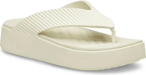 Crocs Getaway Groove Platform Flip-flops Beige EU 41-42 - Beige Plateau-Flip-Flops aus der Crocs Getaway-Kollektion, entworfen für höchsten Komfort mit innovativer Free Feel TechnologyTM. Ideal für entspannte Tage und stilvolle Ausflüge.