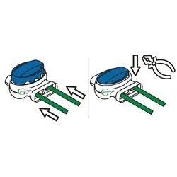 Ambrogio ® kompatible Kabel-Verbinder Draht Reparatur Verbindungsklemme Mähroboter Zucchetti ® |wasserdicht|Original 3M, Inhalt: 20x314