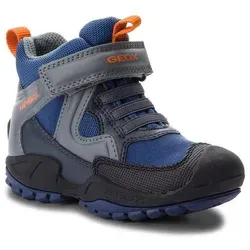 Geox J NEW SAVAGE BOY B ABX Winterstiefel - Wanderschuhe mit Amphibiox-Membrane, die die Füße trocken halten und dank Gummizug und Klettverschluss schnell an- und ausgezogen werden können.