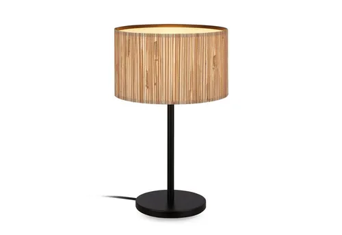 BRILONER Tischlampe mit Seegras Schirm - Tischlampe im Boho-Stil mit natürlichem Seegras-Schirm, sorgt für warmes Licht und harmoniert mit jedem Interieur – perfekt für Wohnzimmer, Schlafzimmer oder Büro.