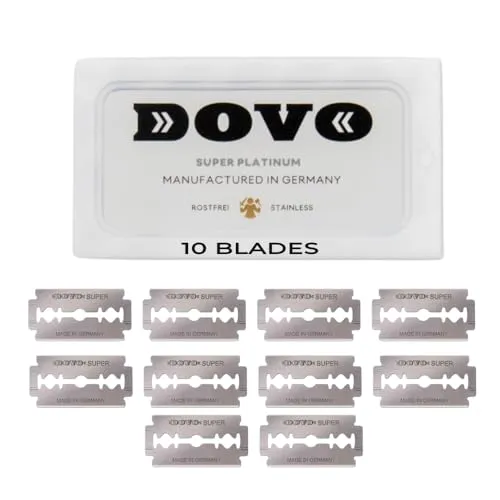 Platinum Rostfrei Rasierklingen Dovo Solingen Super Stainless Edel Stahl 10 Stück