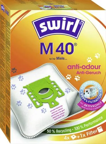 SWIRL Staubsaugerbeutel M 40 Anti Odour