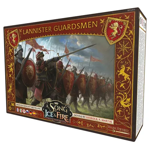 CMON A Song of Ice & Fire – Gardisten von Haus Lennister Erweiterung - Gesellschaftsspiel zur Erweiterung der Armee von Haus Lennister, ideal für strategische Kämpfe und spannende Partien mit Freunden. Für 2 Spieler ab 14 Jahren, Spielzeit ca. 45 Minuten.