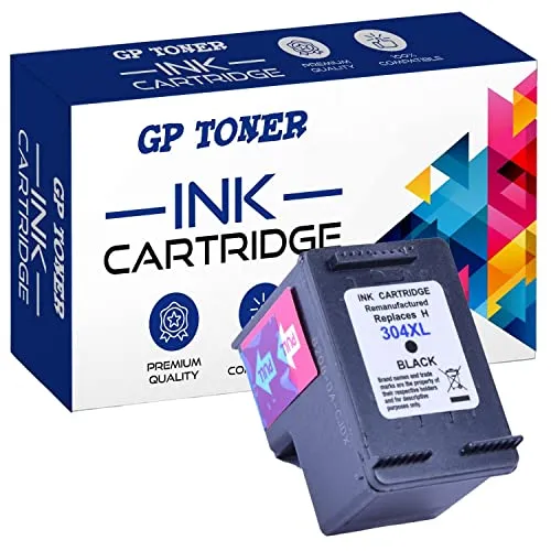 Druckerpatronen kompatibel mit HP 304 XL für DESKJET 2620 2630 2633 3700 3720 3730, Menge:1x Schwarz