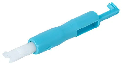 vhbw Nadeleinfädler für Haushaltsnähmaschinen - Kunststoff, Länge 7,2 cm Blau