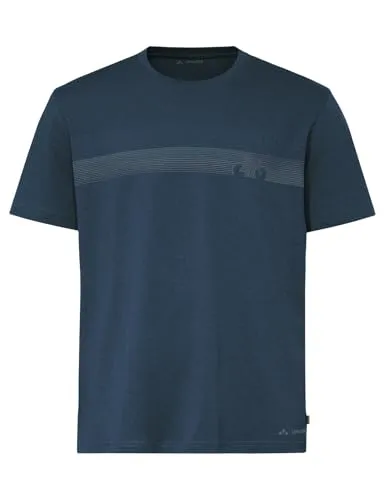 Vaude Herren Cyclist V T-Shirt XL - Blau - Bequemes Herren-T-Shirt im Regular-Fit, ideal für aktive Tage. Atmungsaktiv und feuchtigkeitsregulierend für optimalen Tragekomfort.