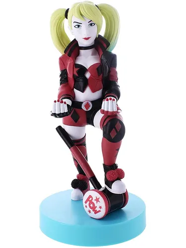 Exquisite Gaming DC Comics Cable Guy Harley Quinn – 20 cm - Hochdetaillierte Harley Quinn Figur als praktischer Halter für Controller und Smartphones. Perfekt für Gamer und Sammler, verleiht jedem Raum einen coolen Look. Inklusive 3 Meter microUSB-Kabel.