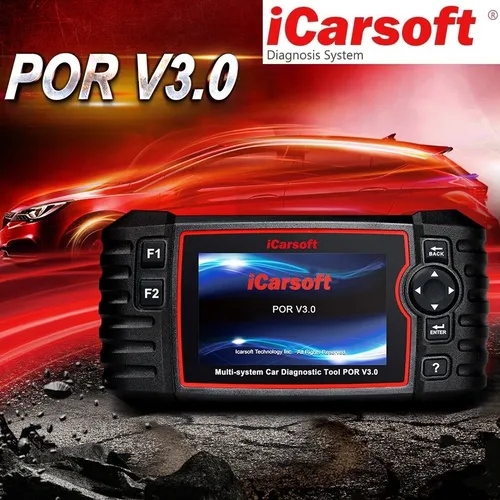 iCarsoft POR V3.0 für Porsche - OBD 2 Diagnose Scanner - OBD-Scanner speziell für Porsche-Modelle, bietet umfassende Diagnosefunktionen inklusive Öl Service Rückstellung und viele weitere Reset-Funktionen.