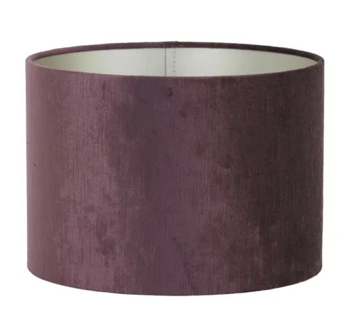 Dirk Davids Leuchten GmbH Lampenschirm Zylinder Velours Aubergine 25-25-18cm - Eleganter Lampenschirm Zylinder aus hochwertigem Velours in Aubergine, ideal für Standleuchten, Tischlampen oder Hängelampen. Erzeugt harmonisches, warmes Licht und verleiht Ihrem Wohnraum eine anheimelnde Note.