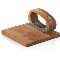 AdHoc Wiegemesser RoccaVerde 2tlg. Holz Braun - Praktisches Wiegemesser-Set für die einfache Zubereitung von frischen Zutaten. Ideal für präzises Schneiden und Hacken in der Küche.