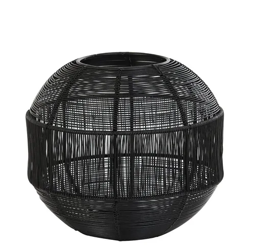 Dirk Davids Leuchten GmbH Windlicht Matt Schwarz Ø20cm Drahtgeflecht Laterne - Stylisches Windlicht aus Drahtgeflecht in elegantem Matt Schwarz. Mit einer Höhe von 13,5 cm ist es ideal für vielseitige Dekorationen und schafft eine gemütliche Atmosphäre in jedem Raum.
