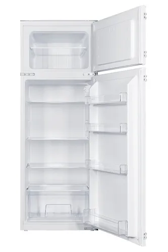 Respekta GKE144-11 Einbaukühlschrank mit 4*Gefrierfach - Kompakter Einbaukühlschrank mit 4 Sterne Gefrierfach, regelbarem Thermostat und LED Innenbeleuchtung. Ideal für eine effiziente und platzsparende Kühlung.