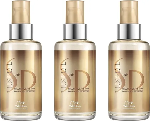 Wella SP Luxe Oil Haaröl 3x100 ml - Hochwertiges Haaröl für intensive Pflege, ideal für geschmeidiges und glänzendes Haar. Inhalt: 0,3 L, perfekt für die tägliche Anwendung.