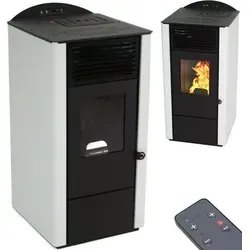 Pelletofen 9,5kW Pelletkamin A+ - Kaminöfen mit hoher Energieeffizienz A+, programmierbarem Thermostat und 13,5 kg Tankkapazität für individuelle Heizphasen und Komfort in Ihrem Zuhause.