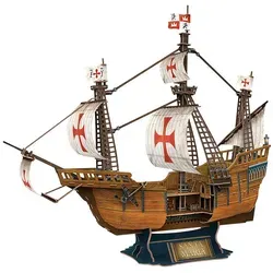MGM 3D-Puzzle "Bateau Santa Maria" - 204 Teile für kreative Köpfe ab 8 Jahren - Entdecke das 204-teilige 3D-Puzzle "Bateau Santa Maria". Ideal für Kinder ab 8 Jahren, fördert die Konzentration und Kreativität beim Bauen. Achtung: Nicht für Kinder unter 3 Jahren geeignet.