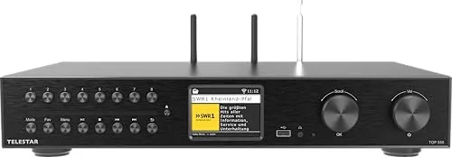 TELESTAR TOP 550 All-In-One-HiFi-System - All-In-One-HiFi-System mit DAB+, UKW, Internet Radio und CD-Player, integriertem Verstärker und Streamingdiensten für ein umfassendes Klangerlebnis.