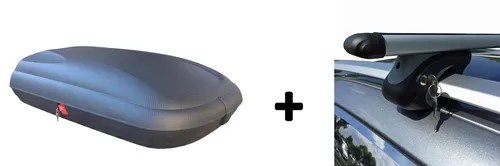 Dachbox CA320L mit Alu-Träger 320L für Mercedes E-Klasse SW - Praktisches Dachboxenset mit 320 Liter Stauraum, ideal für Reisen. Enge Passform für Mercedes E-Klasse SW, leicht zu montieren und abschließbar.