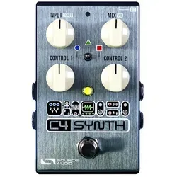 Source Audio One Series C4 Synth - Effektgerät für Gitarre & Bass – Hochentwickeltes Synth-Pedal mit 4 Stimmen und über 128 Presets für unendliche Klangmöglichkeiten und kreative Soundgestaltung.