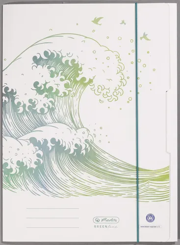 herlitz Sammelmappe Greenline DIN A4 Welle 300006055