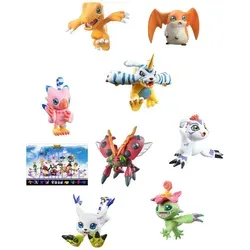 Digimon Adventure Digicolle! Sammelfiguren 8er-Pack Special Edition - Entdecken Sie die 8 Sammelfiguren aus der beliebten Anime-Serie ́Digimon Adventuré. Mit einer Größe von ca. 5 cm und einer exklusiven Premium Gift Karte ist dieses Set ein Must-Have für jeden Fan!