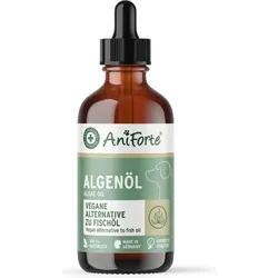 AniForte Algenöl - Veganes Algenöl für Hunde, Katzen und Pferde, ideal bei Fischallergien. Unterstützt Stoffwechsel und Hautgesundheit mit hohem Omega-3-Gehalt aus nachhaltiger Algenproduktion.