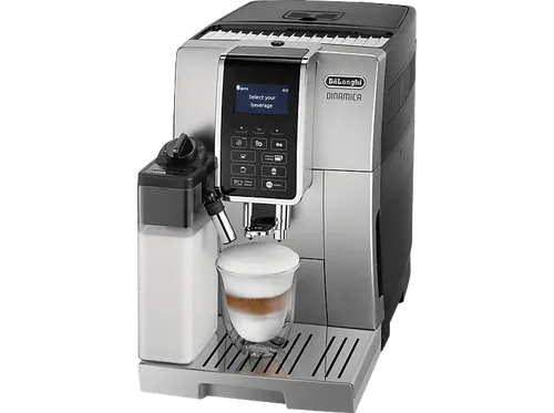 DELONGHI Dinamica ECAM352.57.SB - Kaffeevollautomat mit Milchaufschäumer - Kaffeevollautomat mit integriertem Milchbehälter, bietet 6 Kaffeespezialitäten und perfekten Milchschaum auf Knopfdruck dank LatteCrema-System.