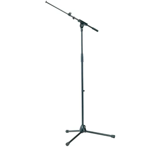 K&M 210/8 Mikrofonstativ - Mikrofon-Zubehör mit ausziehbarem Schwenkarm, stabiler Konstruktion und umklappbaren Füßen für maximale Flexibilität bei Aufnahmen.