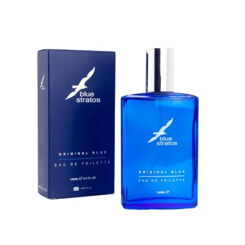 Blue Stratos Eau de Toilette 100 ml - Klassischer, maskuliner Duft mit erfrischenden Kopfnoten von Limette und Bergamotte. Ideal für selbstbewusste Männer, die zeitlose Eleganz schätzen.