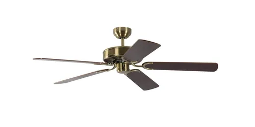 Pepeo Deckenventilator Potkuri mit Zugschnur - Eleganter Ventilator mit 132 cm Durchmesser, Wendeflügel und 3 Geschwindigkeiten. Ideal für angenehme Luftzirkulation in jedem Raum.