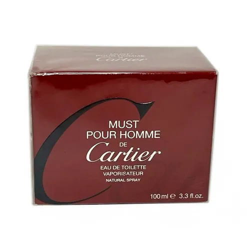 Cartier Must pour Homme Eau de Toilette Spray 100ml - Herrenparfüm mit intensiven, holzigen Noten, perfekt für den modernen Mann, der seinen Stil unterstreichen möchte.