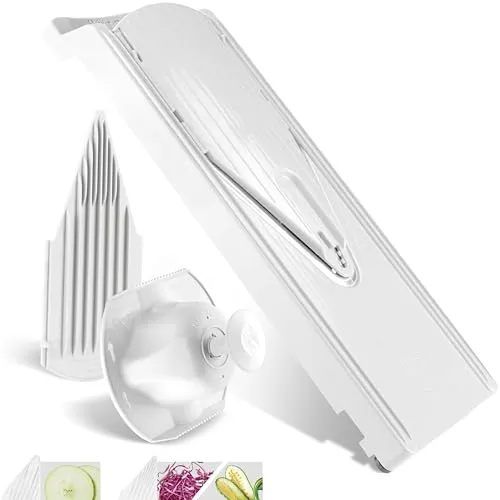 Börner Gemüsehobel V3 (Basis Set) - Vielseitiger V-Hobel für präzise Schnittstärken - Gemüsehobel mit 3 Schnittstärken und sicherem Fruchthalter. Ideal für schnelles, präzises Schneiden von Obst und Gemüse. Qualität "Made in Germany" für beste Ergebnisse.