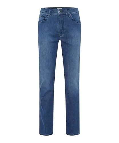 Brax 5-Pocket-Jeans blau 33/34 - Moderne 5-Pocket-Jeans in Ibiza Blue Used, ideal für lässige Outfits. Bequem durch hohe Elastizität und pflegeleichtes Material.
