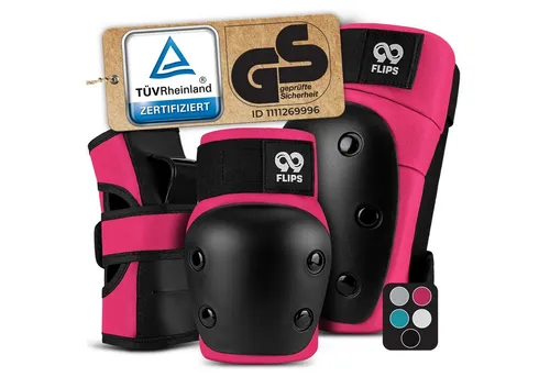 99FLIPS DIVE Protektoren-Set für Erwachsene - 6-teiliges Skateprotektoren-Set in Lila, atmungsaktiv und ideal für Skateboard, Inline-Skates, Longboard und mehr. Perfekt für Sicherheit und Komfort beim Skaten.