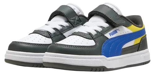 Puma Caven III Block AC+ PS Kinder Sneaker - Bequeme Kinder-Sneaker in schickem Design, mit elastischen Schnürsenkeln und Klettverschluss für einfachen Einstieg und sicheren Halt.