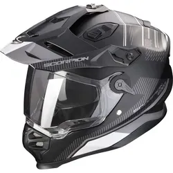 Scorpion ADF-9000 Air Desert Helm XL – Offroad Helm in schwarz-silber matt - Motorrad- & Motorsporthelme mit optimaler Belüftung, Antibeschlagschutz und kratzfestem Visier für alle Jahreszeiten. Ideal für Enduro und Offroad-Fahrer.