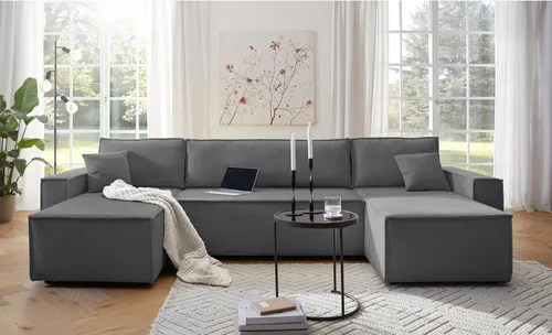 OTTO home Wohnlandschaft CASSI L-Form, 311cm - Vielseitige Eleganz - Die Wohnlandschaft »CASSI L-Form, 311cm - OTTO. Verlässliche Qualität.« bietet mit ihrem Bettkasten und der Schlaffunktion ein praktisches Möbelstück für jeden Raum. Ideal für gemütliche Abende und flexible Nutzung.