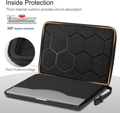 FINPAC Laptop Tasche Hartschalen Hülle für 16 Zoll MacBook Pro 2023-2019 & 15,6