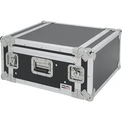 Proel SA04BLKM 4U/10U 19" Combo Rack Case - Robustes Rack Case aus 9 mm starkem Marinesperrholz, ideal für den sicheren Transport und die Lagerung von Equipment. Mit 4HE und 10HE Rack Units sowie kratzfester Beschichtung.